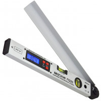 МЕГЕОН 77225 – это цифровой, прецизионный угломер, оснащённый двухмерным пузырьковым уровнем. Прибор найдёт широкое применение при разметке и проверке относительных и абсолютных углов. Дисплей с подсветкой значительно облегчает использование в условиях н