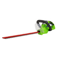 Кусторез аккумуляторный G-24 24V GREENWORKS G24HT54 это надежный инструмент для ухода за живыми изгородями, садовыми деревьями и кустами.  Малый вес, удобная прорезиненная ручка позволяют удобно и легкой работать без усталости.  Для безопасной работы уст