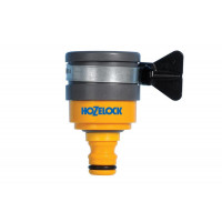 Коннектор Hozelock 2177P9000 выполняет роль переходника между соединителем и краном смесителя круглого или овального сечения. Легко устанавливается с помощью стального хомута. Максимальный диаметр крана - 24 мм.