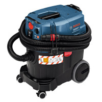 Пылесос Bosch GAS 35 L AFC 0.601.9C3.200 используется для сухой и влажной уборки. <br />
Система автоматической очистки фильтра исключает необходимость прерывать рабочий процесс. <br />
Посредством розетки к аппарату можно подключить электроинструмент и 