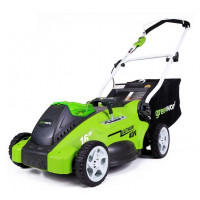Аккумуляторная газонокосилка GREENWORKS G40LM40 БЕЗ АККУМУЛЯТОРА И ЗАРЯДНОГО УСТРОЙСТВА.<br />
<br />
Высоко производительный 40V литий-ионный аккумулятор сохраняет свою мощность после множества перезарядок<br />
40 см ширина скашивания<br />
Травосборни