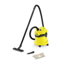 Karcher WD 2 для уборки сухих и влажных загрязнений - аппарат начального уровня в модельном ряду многофункциональных пылесосов Karcher WD - простая, демократичная модель.<br />
<br />
Удобный эргономичный дизайн способствует комфортной и аккуратной работ