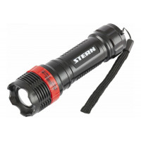 Бытовой фонарь Stern 90570 в пластиковом корпусе с LED-светодиодом мощностью 1 Вт, зумом и ремешком, 3хААА, работает в 3-х режимах освещения: 100%, 50% и «стробоскоп». Пригодится для повседневной эксплуатации или во время отдыха на природе. Полная мощнос