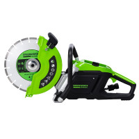 Бетонорез аккумуляторный Greenworks, PC141 82V, 350 мм, 4,3 кВт, без АКБ И ЗУ