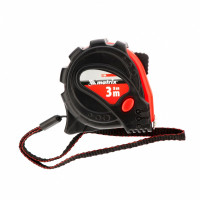 Рулетка Matrix Status magnet 3 fixations 31004, 3 м х 16 мм, в обрезиненном корпусе, оснащенная зацепом с магнитом, предназначена для измерения различных объектов и расстояний. Имеет класс точности 2 и цену деления 1 мм, что обеспечивает достаточную резу