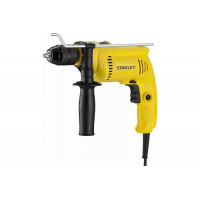 Ударная дрель Stanley SDH600C снабжена металлическим быстрозажимным патроном, который экономит время на смену оснастки. С помощью колесика на пусковой клавише можно ограничить максимальную скорость вращения, что способствует аккуратной работе со сложными