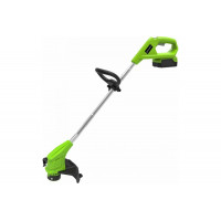 Комплект: Триммер аккумуляторный Greenworks Арт. 2107207SA, 24 V, 25 см,  с АКБ 2Ач и ЗУ<br />
Аккумуляторный триммер Greenworks Арт. 2107207SA, 24V – базовая модель в линейке садовых электрических триммеров Greenworks G-24. Его основное назначение – кош