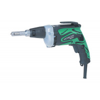 Шуруповерт для гипсокартона Hitachi W6V4 оснащен специальным ограничителем для быстрой и точной работы с хрупким материалом. Прочный держатель позволяет всегда держать инструмент под рукой зацепив его на пояс.<br />
<br />
Двигатель охлаждается благодаря