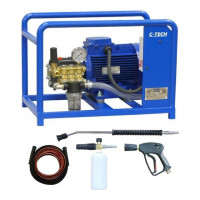 Мойка высокого давления проф. C-TECH TR (200 бар, до 900 л/ч, 5.5 кВт) + комплект Практик TR2015ES2E4BP2FM-10-SF60