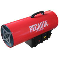 Ресанта ТГП-50000 – одна из самых мощных и функциональных газовых тепловых пушек от латвийского производителя. <br />
Инструмент имеет высокий коэффициент полезного действия, отличается качеством сборки и продуманной разработчиками конструкцией. <br />
У
