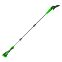 Аккумуляторный высоторез/сучкорез Greenworks G40PSF 40V 1401107 применяется для спиливания веток и сучьев.<br />
<br />
Удобство использования. Агрегат оснащен эргономичной рукояткой с упором под предплечье и комплектуется наплечным ремнем для комфортной