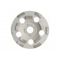 Алмазная чашка Expert for Concrete Bosch 2608602552 используется в шлифовальной машине по бетону Bosch 14 CA Professional. Сегменты нанесены при помощи пайки и расположены в два ряда для равномерного шлифования. Данный шлифкруг подходит для обработки тол