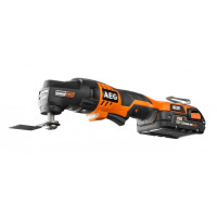 Мультитул AEG OMNI 18C-0KIT1X  используется для резки, шлифовки, полировки, зачистки и многих других отделочных работ: все зависит от установленной оснастки. Благодаря встроенной подсветке, можно вести работы при плохом освещении или в темное время суток