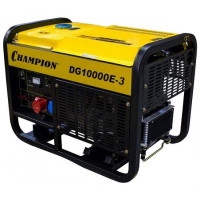 Дизельная электростанция Champion DG10000-3 предназначена для энергоснабжения вашего участка, на котором отсутствует электроэнергия. Максимально возможно подключать к данному аппарату один, или несколько электроприборов максимальной суммарной мощностью 8
