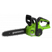 Цепная аккумуляторная пила GreenWorks GD24CS30 24 В 2007007 подходит для распила небольших деревьев и бревен.<br />
<br />
Благодаря работе от аккумулятора модель имеет низкий уровень шума, небольшой вес и независима от источников электричества.<br />
<b