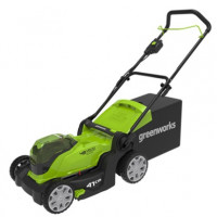 Аккумуляторная газонокосилка GreenWorks G24x2LM41 2х24 В 2512607 - универсальная газонокосилка, предназначенная для использования  на малых и средних садовых участках.<br />
<br />
Предусмотрена функция мульчирования, которая позволяет мелко измельчать с