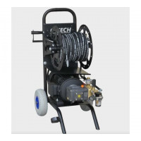 Аппарат для прочистки канализации CM1520 комплект с барабаном, шланг 30м C-TECH (1200 л/ч, 150 бар, 5.5 кВт)