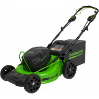 Газонокосилка самоходная, аккумуляторная Greenworks GC82LM51SP2, 82V, 51 см, бесщеточная, c 1*АКБ 5 A*ч. и ЗУ - это мощная и практичная самоходная газонокосилка из линейки профессиональной техники  Greenworks Commercial 82V.<br />
Аккумуляторный инструме