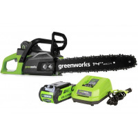 Цепная пила аккумуляторная GreenWorks GD40CS15K4