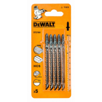 Пилка DeWalt д/лобзика п/дер.HCS 100х68х4.0х60мм, T101D,5шт