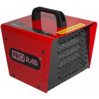«PRORAB» EH 2 PTC представляет собой бытовой тепловентилятор, который может справляться с обогревом и просушкой влажного воздуха в небольших нежилых помещениях. <br />
Обязательным условием работы инструмента должно быть наличие вентиляции в помещениях (