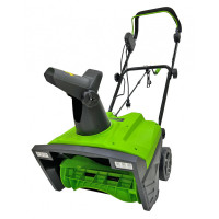 Электрический снегоуборщик GreenWorks SN2300 2602707 идеально подходит для очистки от снега средних по площади территорий, например, около дома или гаража, а также пешеходных дорожек.<br />
<br />
Оснащен мощным двигателем в 2300 Вт. Ширина захвата 50 см