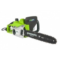 Электрическая цепная пила GreenWorks GCS1840 20027 подходит для распила веток, бруса и бревен. Укомплектована гарнитурой Oregon, что обеспечивает высокое качество реза, комфортную работу. Натяжение цепи осуществляется без использования инструмента. Пила 