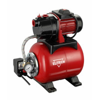 Насосная станция Elitech САВ 800Ч/19<br />
- металлический гидроаккумулятор объемом 19 литров<br />
- работа в автоматическом режиме<br />
- малошумная чугунная помпа <br />
- выключатель с защитой от пыли и капель воды<br />
- стандартная присоединитель