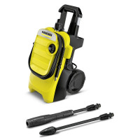 Аппарат высокого давления Karcher K 4 Compact EU 1.637-500.0 рассчитан на мойку садовых ограждений, велосипедов или небольших транспортных средств.<br />
Две ручки и практичная телескопическая ручка - аппарат легко переносить/поднимать/ транспортировать.