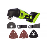 Реноватор аккумуляторный 24V GREENWORKS G24MT универсальный инструмент для резки дерева, пластика, металла, гипсокартона, композитных материалов и чистой шлифовки.<br />
Аккумуляторный реноватор отлично подойдет для работы, где требуется высокая точность